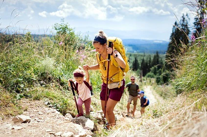 Young Family Hiking