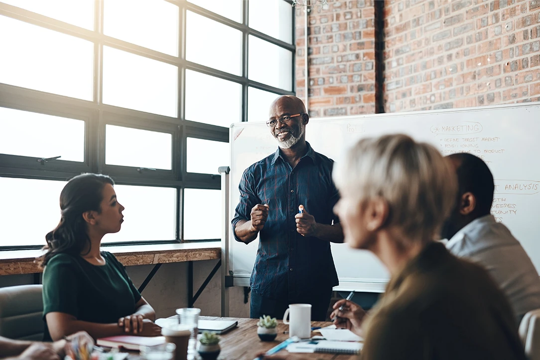 Employers talking in a meeting